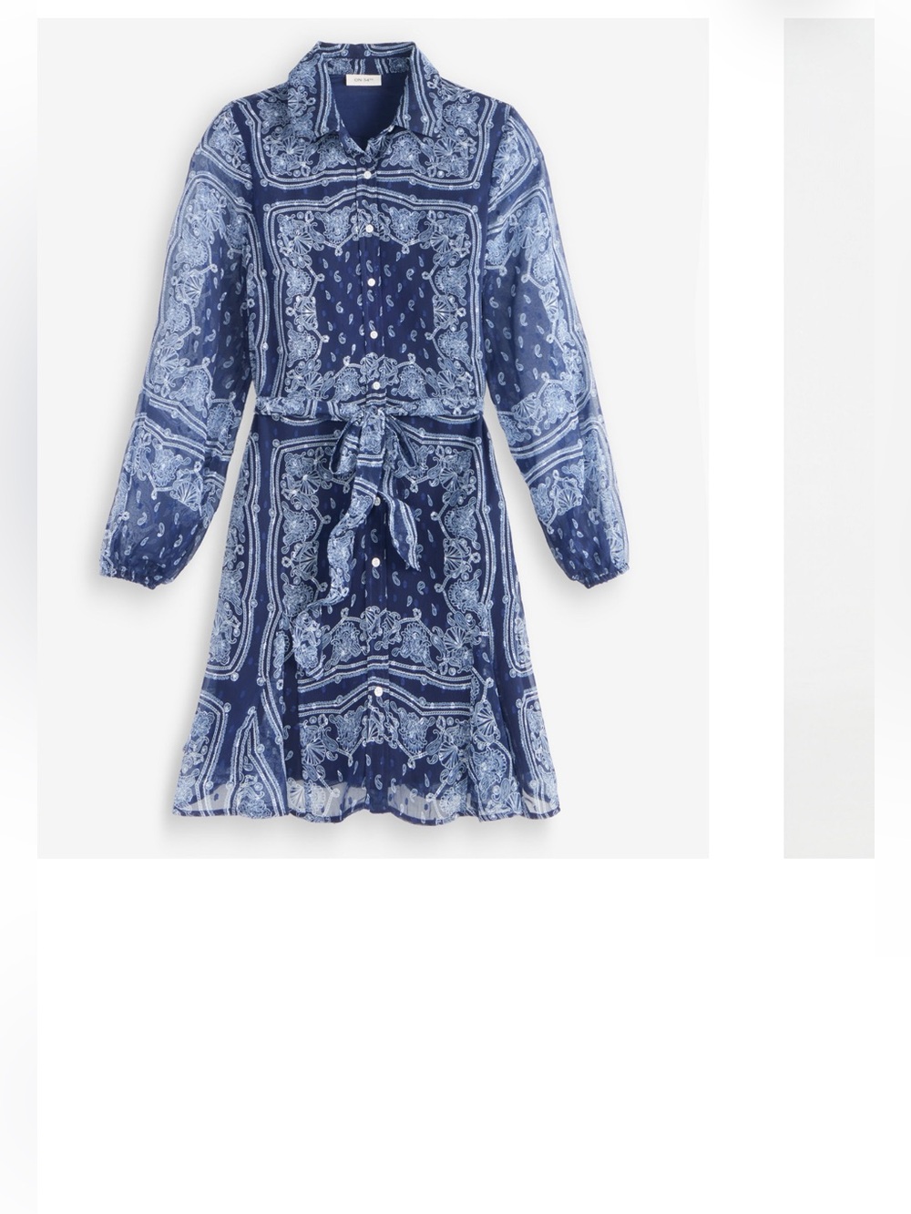 Women’s Bandana Print Shirtdress SZ XXL NEW with Tags